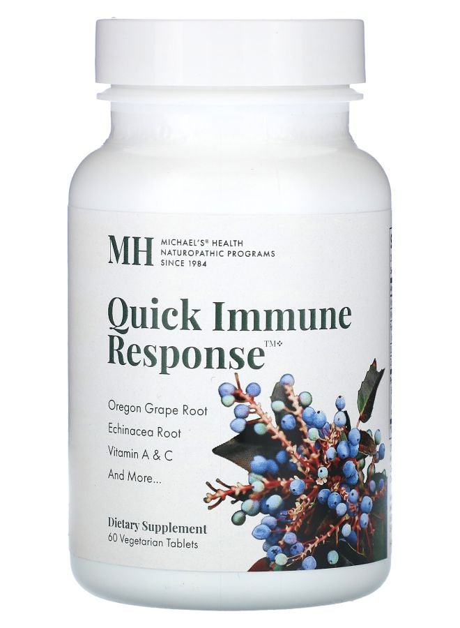 Michael's Naturopathic Quick Immune Response 60 Vegetarian Tablets - Image 1