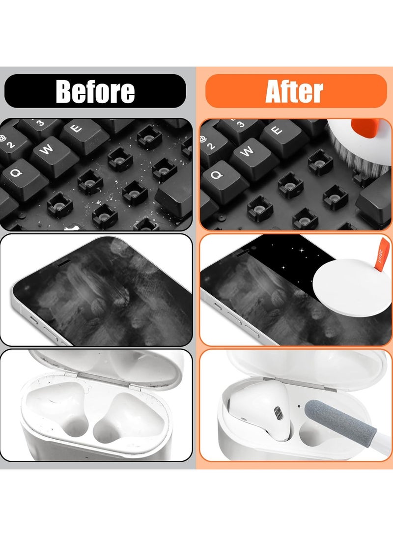Laptop Phone Screen Cleaner Kit, Computer Keyboard Brush Cleaning Spray for iPhone AirPods MacBook iPad, 20-in-1 Electronic Device Clean Tool for Camera Earbud Car Screens (White) - Image 5