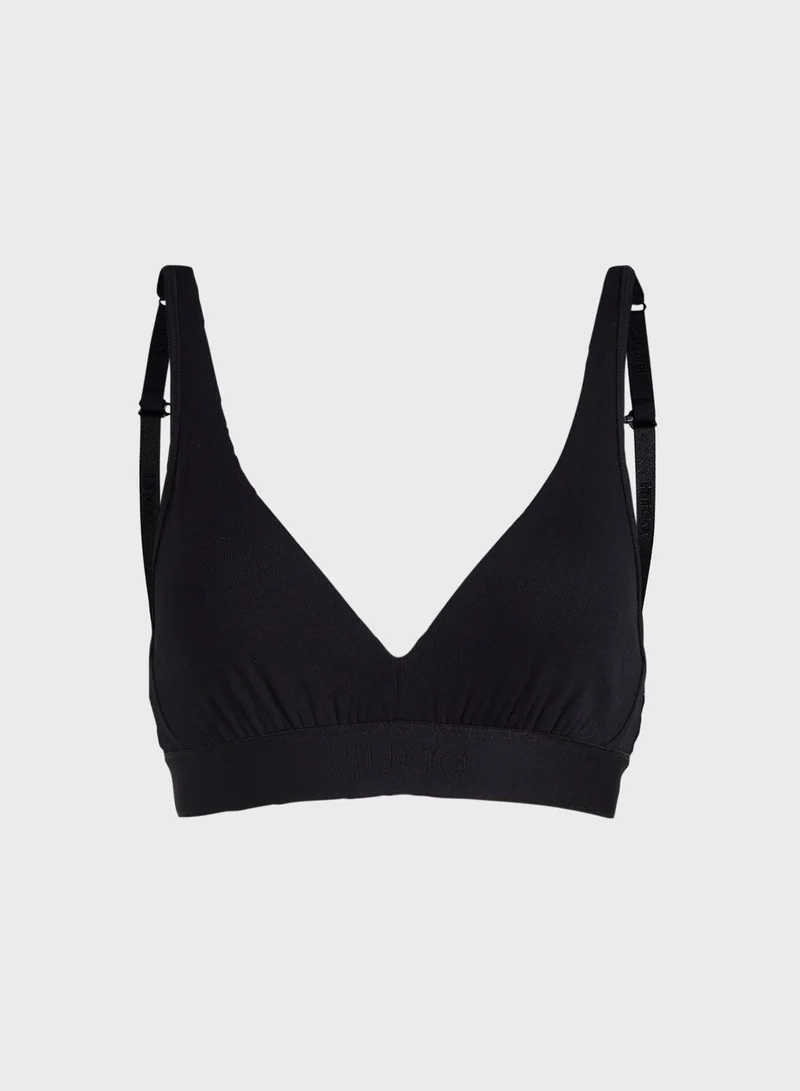 HUGO Plunge Knitted Bra