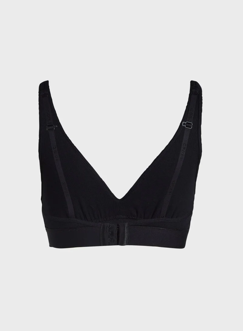 HUGO Plunge Knitted Bra