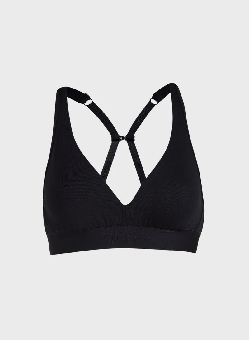 HUGO Plunge Knitted Bra
