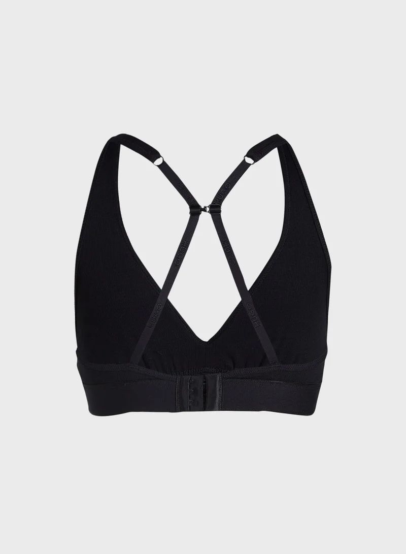 HUGO Plunge Knitted Bra