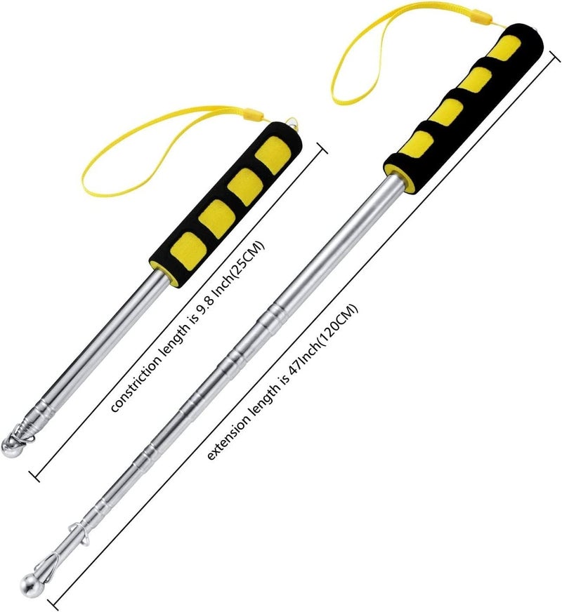 KRAFTMASTERS®1Pcs Social Distance Stick 5 Feet Extendable Handheld Social Pointer Stick for Measure Social Distance, Telescopic Teacher Pointer Stick for School Outdoor Travel (1) - Image 3