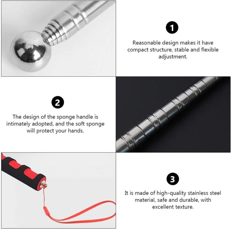 KRAFTMASTERS®1Pcs Social Distance Stick 5 Feet Extendable Handheld Social Pointer Stick for Measure Social Distance, Telescopic Teacher Pointer Stick for School Outdoor Travel (1) - Image 5