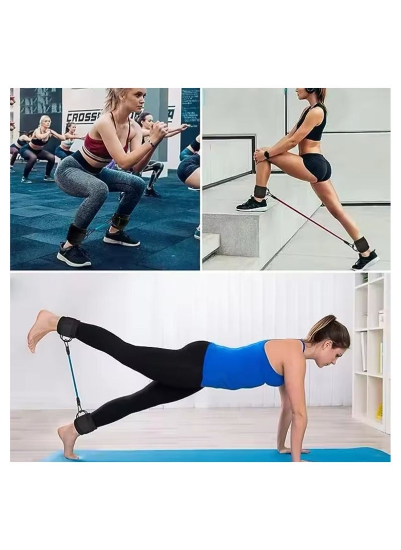 SportQ - Ankle Strengthening Resistance Bands, Ankle Resistance Band, Adjustable Ankle Band, Leg Resistance Bands, Portable Ankle Resistance Bands for Travel with Elastic Gym Ankle Straps - Image 1