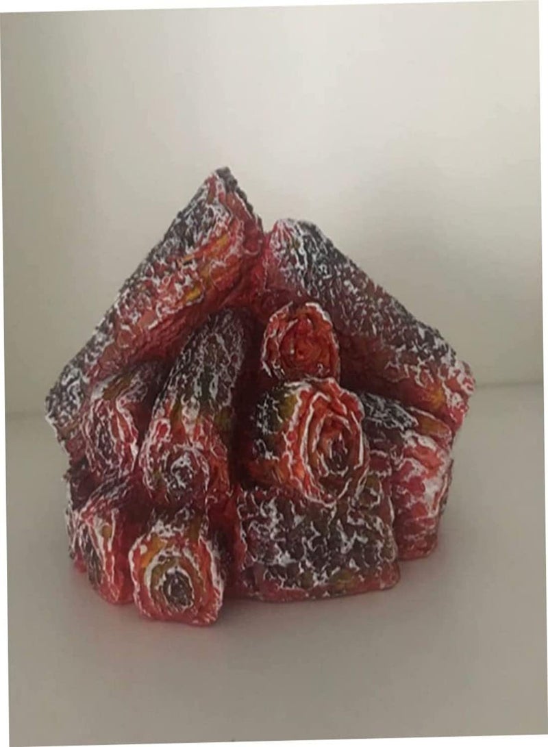 جي جوت مصباح مدفأة بدون لهب، مدفأة صناعية LED مع لهب حرق الخشب الواقعي، للمهرجانات والمنزل وديكور الكريسماس، تعمل بالبطارية (البطاريات غير متضمنة)، - Image 2