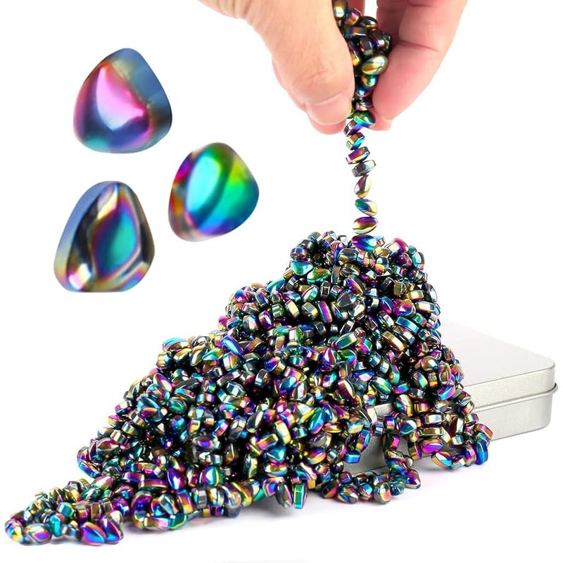 Matassari 550pcs Magnet Balls, Fidget Toys Adults ，Ferrite Magnetic Putty Sensory Toys， Desk Fidgets Toys for Office Stress/Anxiety Relief (550 PCS(Colour)) - Image 1