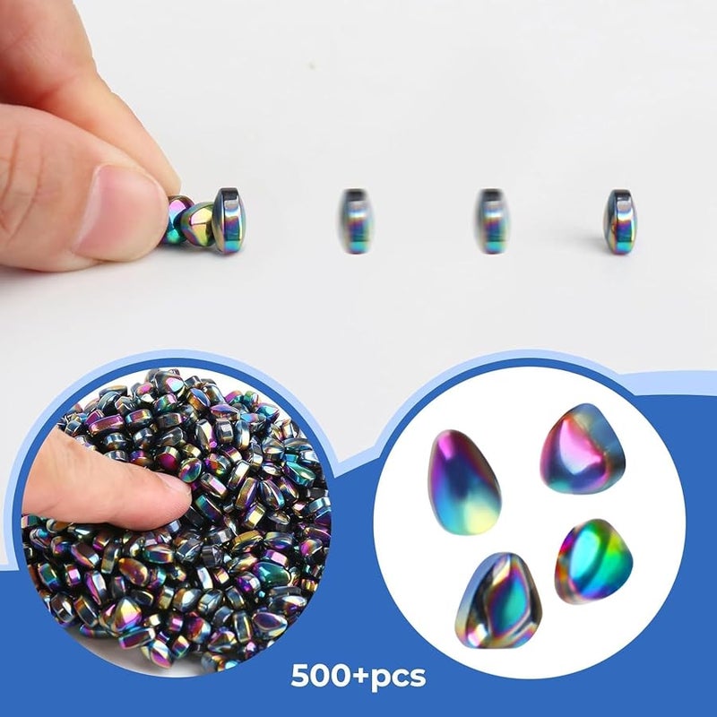 Matassari 550pcs Magnet Balls, Fidget Toys Adults ，Ferrite Magnetic Putty Sensory Toys， Desk Fidgets Toys for Office Stress/Anxiety Relief (550 PCS(Colour)) - Image 5