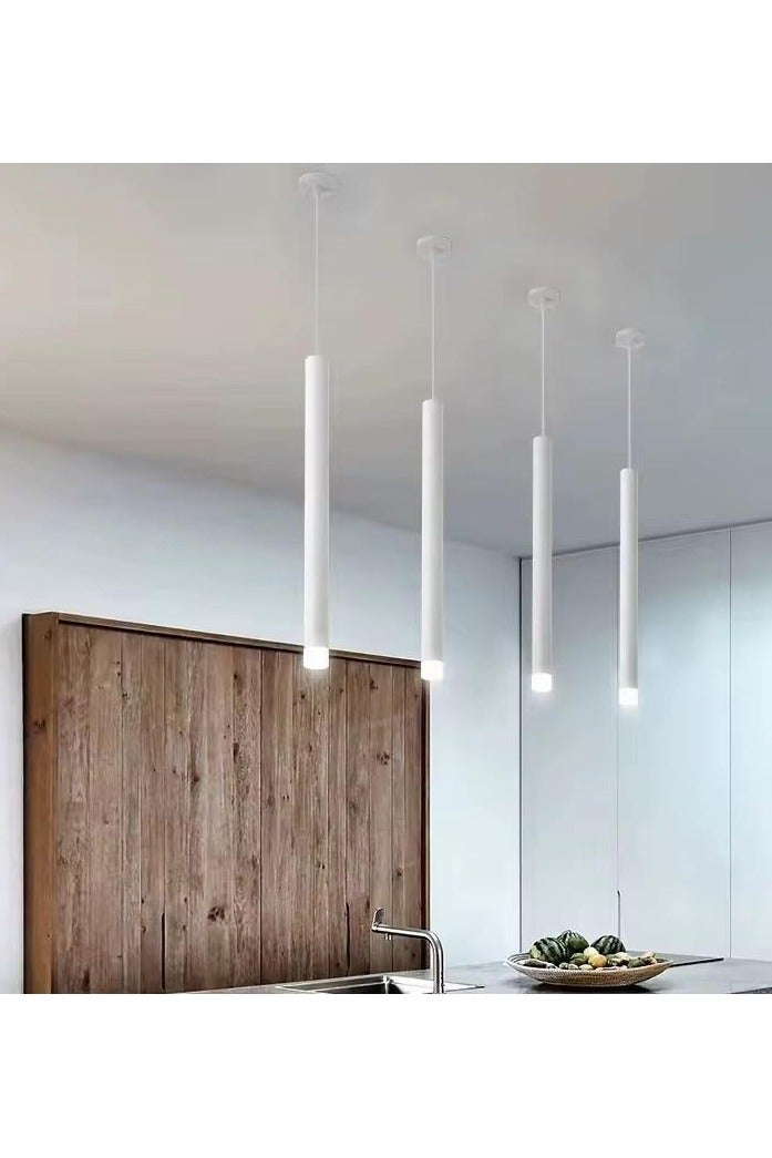 Elegant white pendant light offering bright and modern lighting for restaurants and homes.