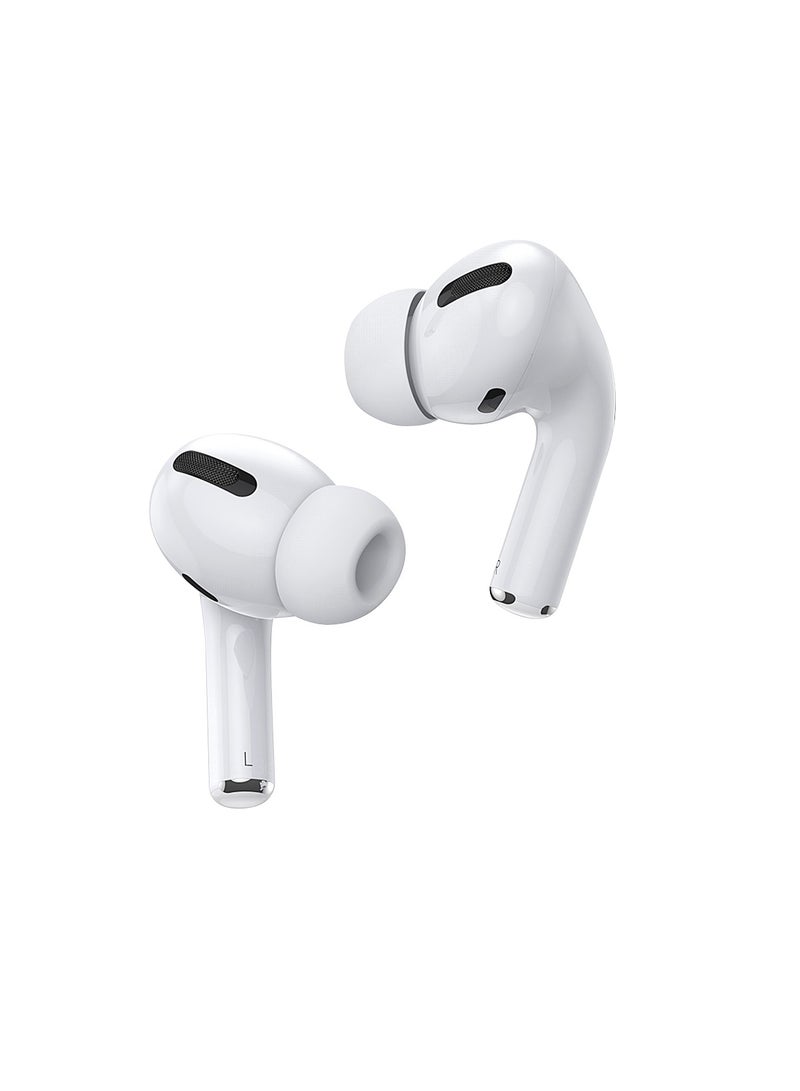 Oteeto OT105 Wireless Bluetooth Earbuds - High-Fidelity Sound - Noise-Canceling Headphones - Touch Control & Long Battery Life - White - Image 3