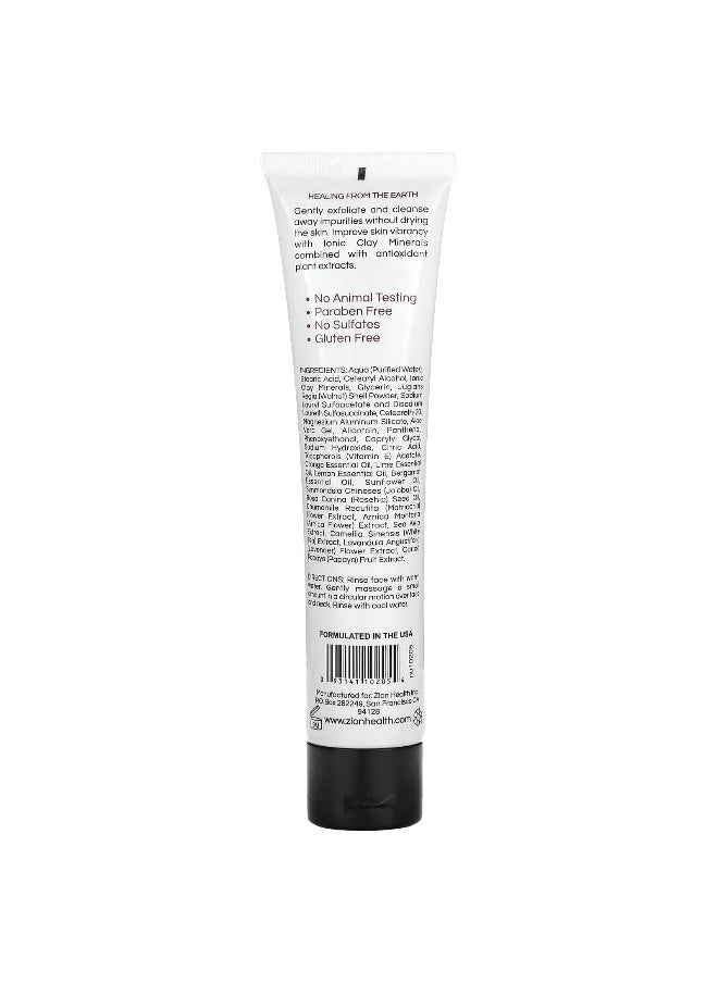 Zion Health Zion Health, Face Scrub, Clay Cleanser, For All Skin Types, 4 oz (113 g)  - Image 2