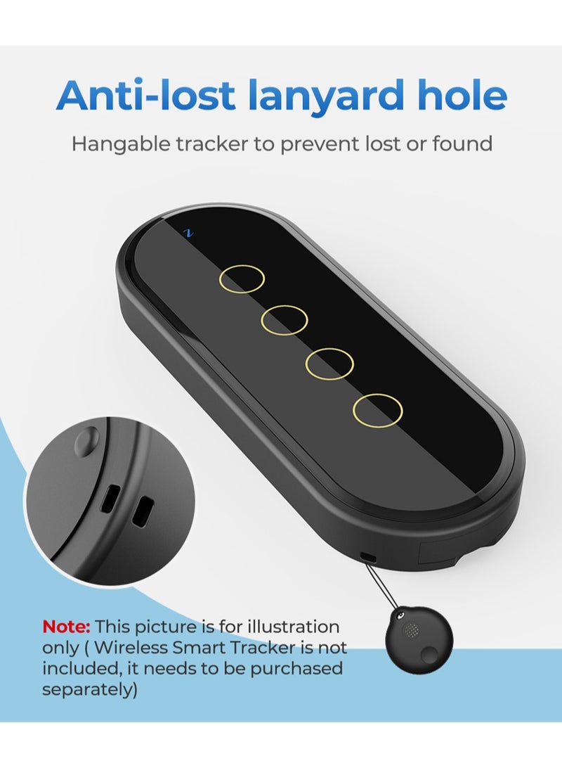 مفتاح تحكم عن بعد ذكي ZigBee 4 مجموعات لوحة زجاجية مفتاح ضوء حائط لاسلكي متوافق مع تطبيق Tuya - Image 2