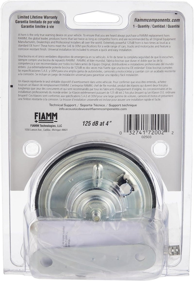 FIAMM 72002 HIGH Note Replacement Horn - Image 2