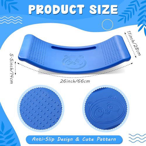 Motionchic 2 Pack Balance Board for Kids Teeter Totter Plastic Wobble Balance Board Indoor Toddler Toys for Toddler Exercise Motor Skills Gaming Outdoor and Indoor Blue - Image 5