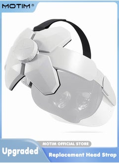 حزام رأس قابل للتعديل ل Oculus Quest 2 3 في 1 بديل لسماعة رأس Elite Strap VR راحة محسنة وملحقات VR للانغماس في الألعاب متوافقة مع Oculus Quest 2