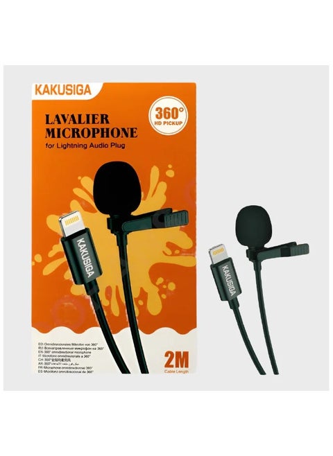 Lavalier Wired Microphone with Clip – Professional Hands-Free Lapel Mic for Clear Voice Recording, Plug & Play 3.5mm Jack for Smartphones, DSLR Cameras, Laptops, YouTube, Interviews, Online Classes & Podcasts – Compact & Portable Mic