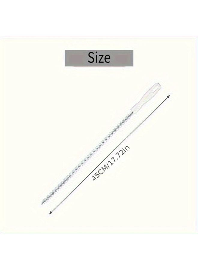 أداة تنظيف المجاري البيضاء المرنة لإزالة انسداد المصرف وقاطع شعر الفرشاة لحوض المطبخ والحمام - Image 5