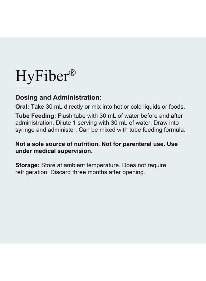 Medtrition HyFiber Daily Liquid Fiber for Regularity and Soft Stools, 12 Grams Soluble Fiber, 32 fl oz 1 Bottle - Image 4