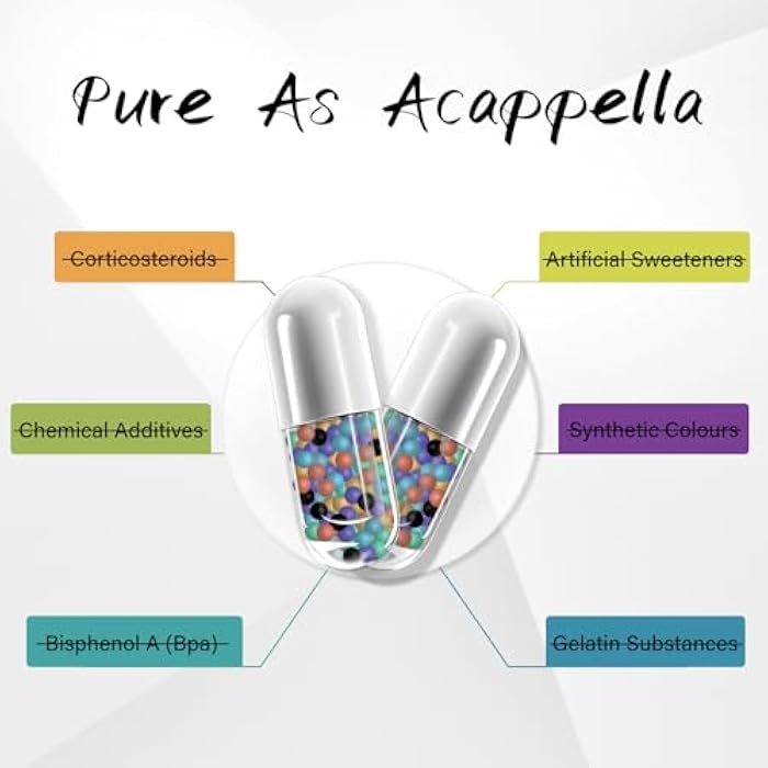 ACappella NATURALS ACAPPELLA Magnesium Glycinate with Magnesium Citrate Capsules l theanine Supplement apigenin Capsules - apigenin Supplement l-theanine - 120 Count - Image 5