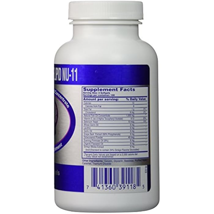 Nu-Health Nu Health Marine Lipid Nu-11 Dietary Supplement (200 softgels) - Image 2
