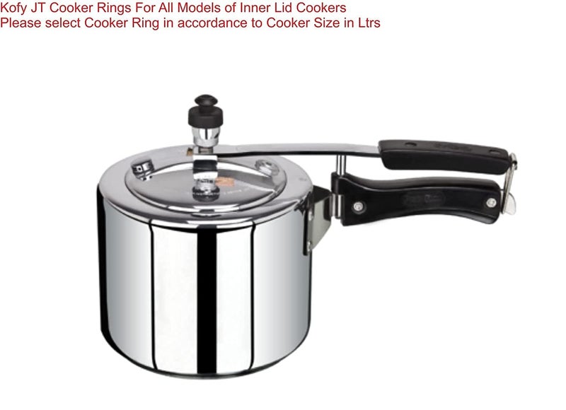 KOFY Kofy JT ring ISI Approved For All 5 Litre Inner Lid Cooker Models Set of 2  - Image 3