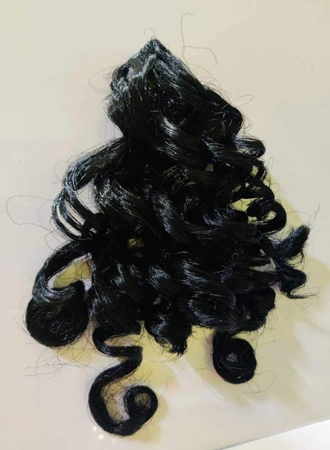 SKMODEL STYLISH Kanha Ji Curly Hair | Designer Soft Curled Hair for Laddu Gopal Idol (2 NO) - Image 1