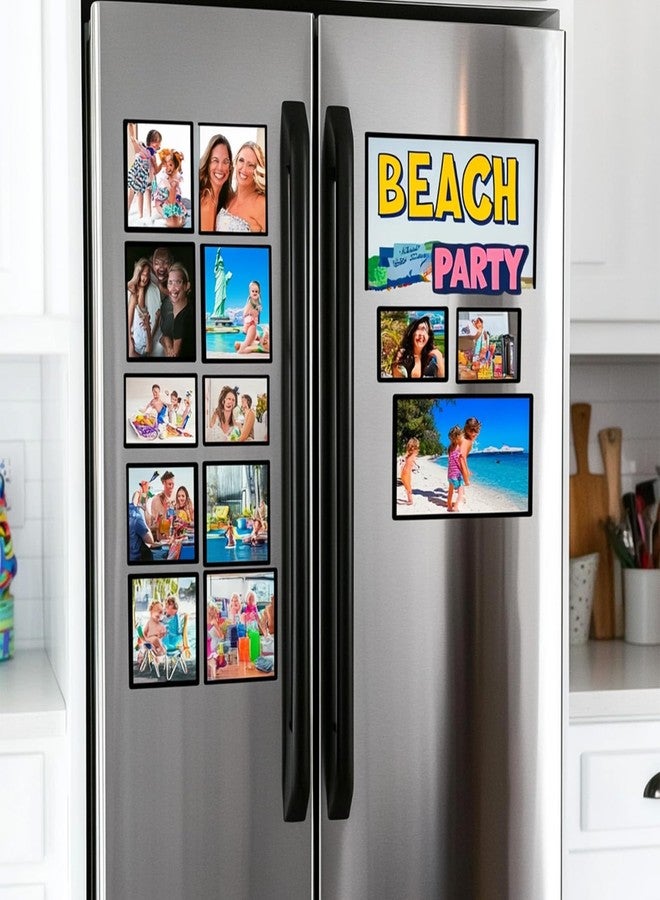 PATIKIL Magnetic Sign Holder, 20 Pack 7x5 Inch Magnetic Picture Frame Poster Photo Holder with Adhesive Backing for Walls Window Door Display, Black - Image 5