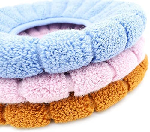 2 N FASHION 2 N FASHION Thicker Soft Toilet Seat Cover Pads Stretchable Cushioned Lid Covers Washable Cloth for Bathroom - Image 2