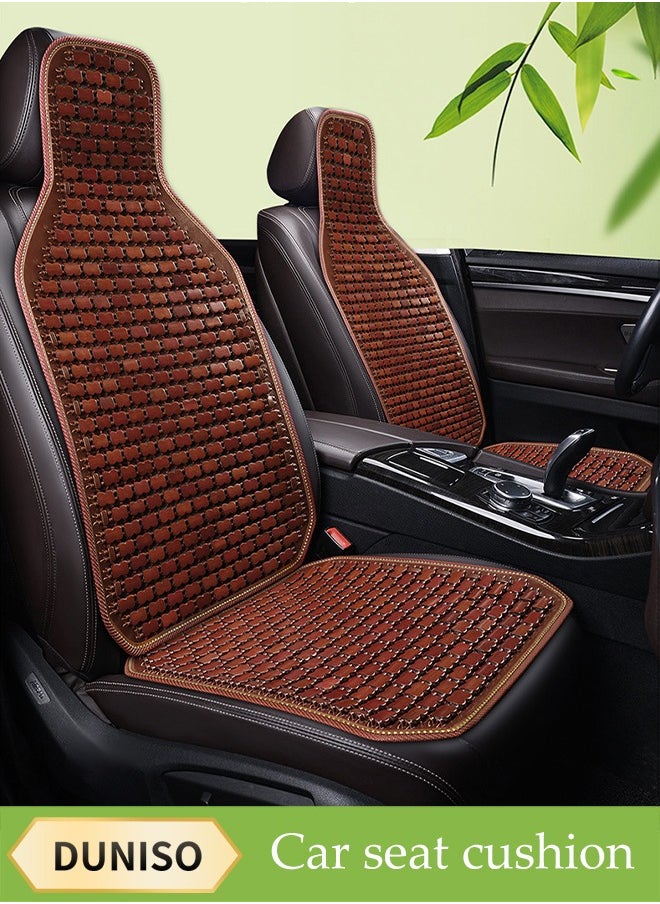 DUNISO Bamboo Car Seat Cover, Breathable Cool Car Seat Cushion Protective Cover, Car Seat Cover Cushion,  Anti Slip And Washable，Suitable For Use In Spring, Autumn, And Summer，Suitable For Most Car Models  - Image 1