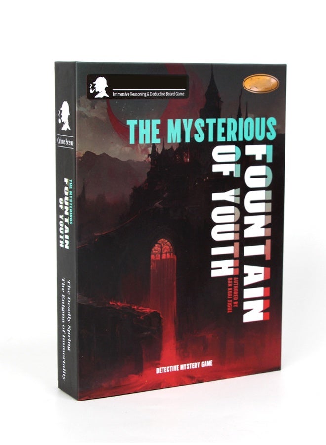 هالامودو نافورة الشباب الغامضة (النسخة الإنجليزية) لعبة هالوين ، لعبة لعب الأدوار التفاعلية مع نصوص غامرة وبطاقات دليل لحفلة ليلة هالوين 5-10 لاعبين أعمارهم 18+ - Image 1