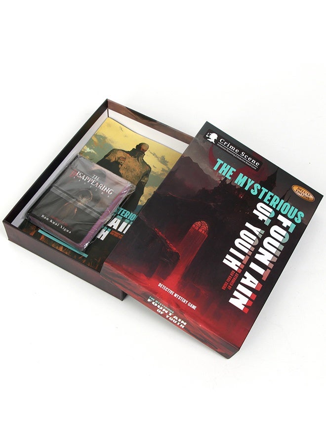 هالامودو نافورة الشباب الغامضة (النسخة الإنجليزية) لعبة هالوين ، لعبة لعب الأدوار التفاعلية مع نصوص غامرة وبطاقات دليل لحفلة ليلة هالوين 5-10 لاعبين أعمارهم 18+ - Image 5