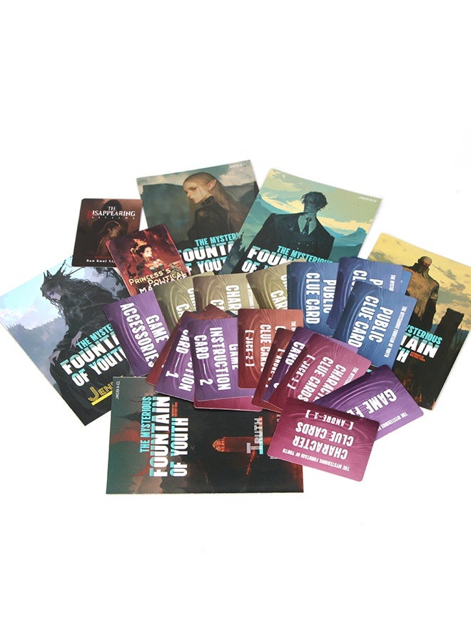 هالامودو نافورة الشباب الغامضة (النسخة الإنجليزية) لعبة هالوين ، لعبة لعب الأدوار التفاعلية مع نصوص غامرة وبطاقات دليل لحفلة ليلة هالوين 5-10 لاعبين أعمارهم 18+ - Image 2