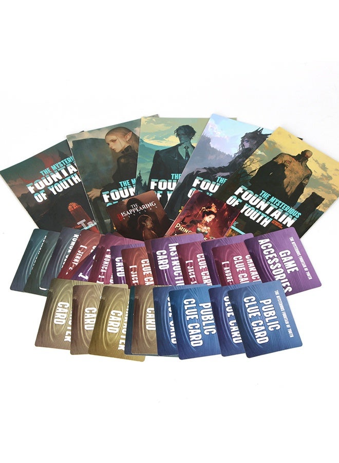 هالامودو نافورة الشباب الغامضة (النسخة الإنجليزية) لعبة هالوين ، لعبة لعب الأدوار التفاعلية مع نصوص غامرة وبطاقات دليل لحفلة ليلة هالوين 5-10 لاعبين أعمارهم 18+ - Image 3