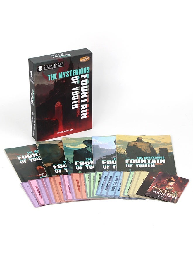 هالامودو نافورة الشباب الغامضة (النسخة الإنجليزية) لعبة هالوين ، لعبة لعب الأدوار التفاعلية مع نصوص غامرة وبطاقات دليل لحفلة ليلة هالوين 5-10 لاعبين أعمارهم 18+ - Image 4