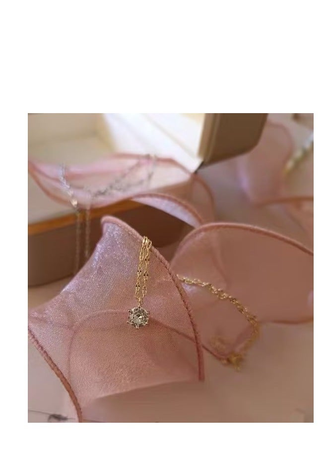 18k gold plated cz stone chain - Image 4