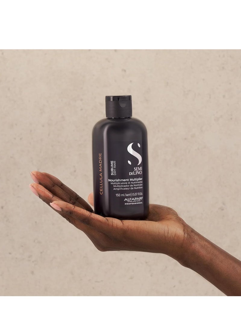 ALFAPARF MILANO ALFAPARF MILANO Cellula Madre Nourishing Multiplier - Nourishing & Hydrating Treatment for Dry Hair - Combine with Semi di Lino Beauty Genesis as a Hair Gel for Healthy, Shiny Hair (5.07 fl oz)  - Image 2