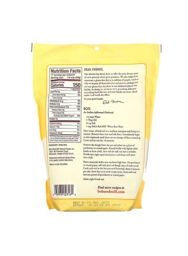 Bob's Red Mill White Rice Flour 24 oz 680 g - Image 2