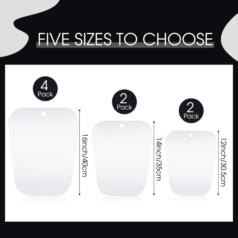 Bememo 8 Pieces Boot Shaper Form Inserts Tall Boot Support for Women and Men (Transparent, 12 Inch, 14 Inch, 16 Inch) - Image 2