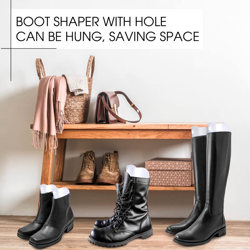 Bememo 8 Pieces Boot Shaper Form Inserts Tall Boot Support for Women and Men (Transparent, 12 Inch, 14 Inch, 16 Inch) - Image 5