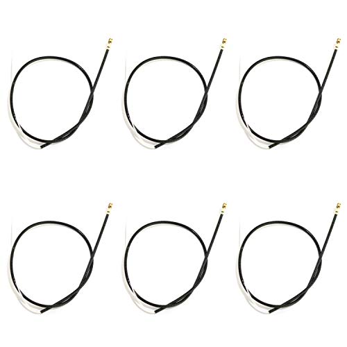RuiLing 6Pack 24G Receiver Antenna with IPEX4 Generation Port RF113 Silver Jacketed Cable 59Inch for Frsky Futaba JR Hitec Flysky and Orange RX Receiver and Remote Controller - Image 1