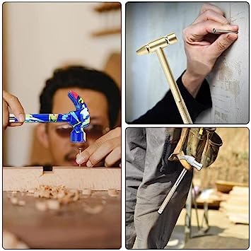 HEBEZON HEBEZON 5 in 1 micro mini multifunction copper hammer mini hammer hathodi with 4 diffrent screwdriver inbulit usefull for repair gadget watch mobile Pack oF 1  - Image 4