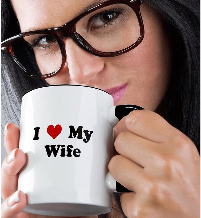 3dRose I Love My WifeTwo Tone Black Mug 1 Count Pack of 1 Multicolored - Image 2