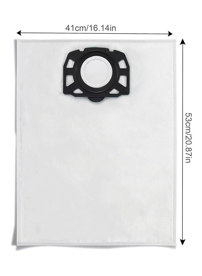 Generic 5-Piece Filter Bag Set 2.863-006.0 White, WD4 Dust Bag Vacuum Cleaner Accessories WD5/WD6/MV4/V5/V6 Dust Bag  - Image 3