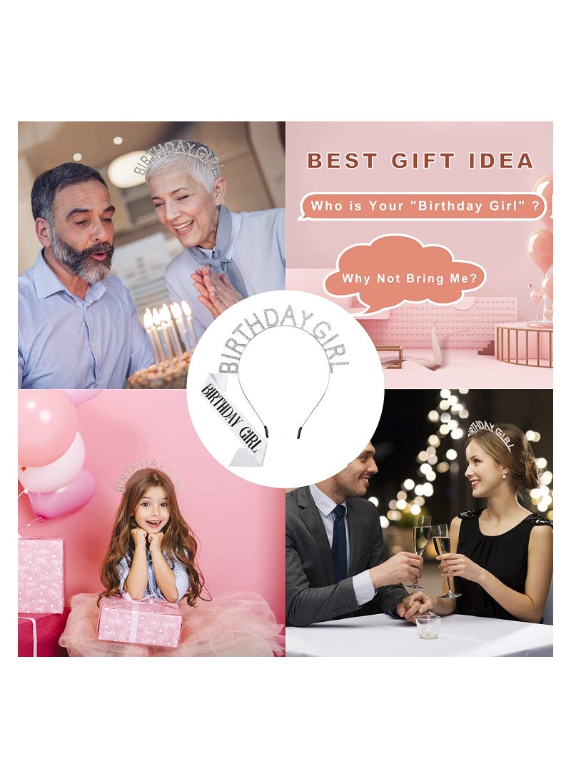 KASTWAVE Birthday Girl Headband Birthday Tiara for Women Girls Happy Princess Crown - Image 2