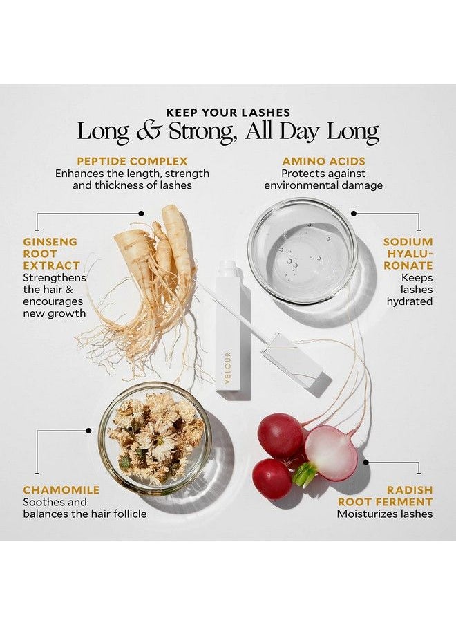 Velour Lashes - Long & Strong Lash Serum Fuller Longer Looking Eyelashes Includes Peptides & Botanical Extracts NonIrritating See Results in 612 Weeks - Image 1