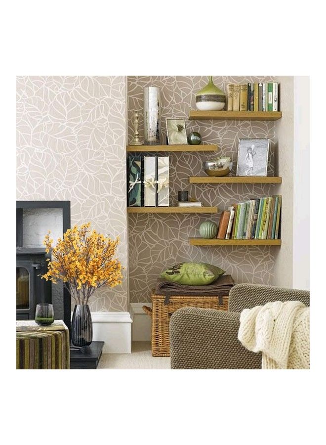 NIBEMINENT 6-Piece Artificial Gypsophila Flower Yellow/Brown  - Image 5