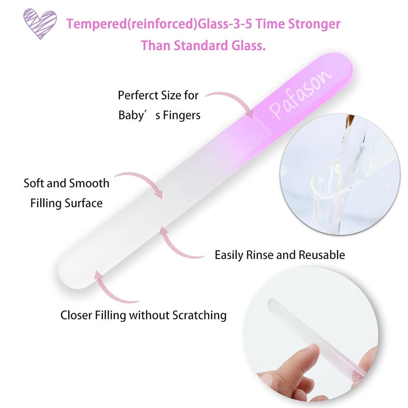 Pafason Baby Safety Nail Clipper Cutter Trimmer with Nail Catcher and Baby Glass Nail File, Czech Float Glass, Stainless Steel Ideal for Young Children Infant, Newborns Toddlers - Image 2
