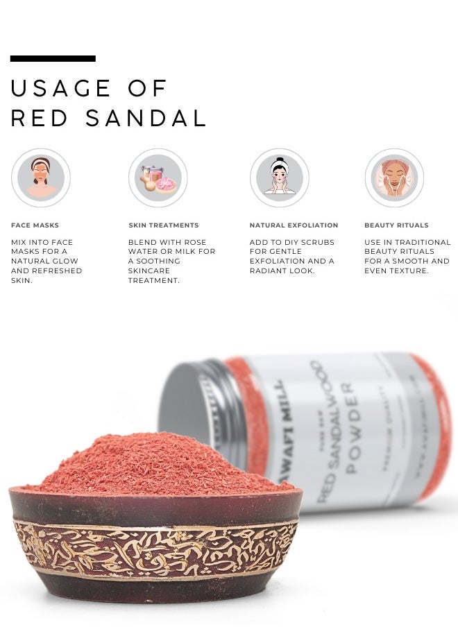 Awafi Mill - AWAFI MILL Red Sandal Powder | Red Sandalwood Powder | 100% Natural - Image 1