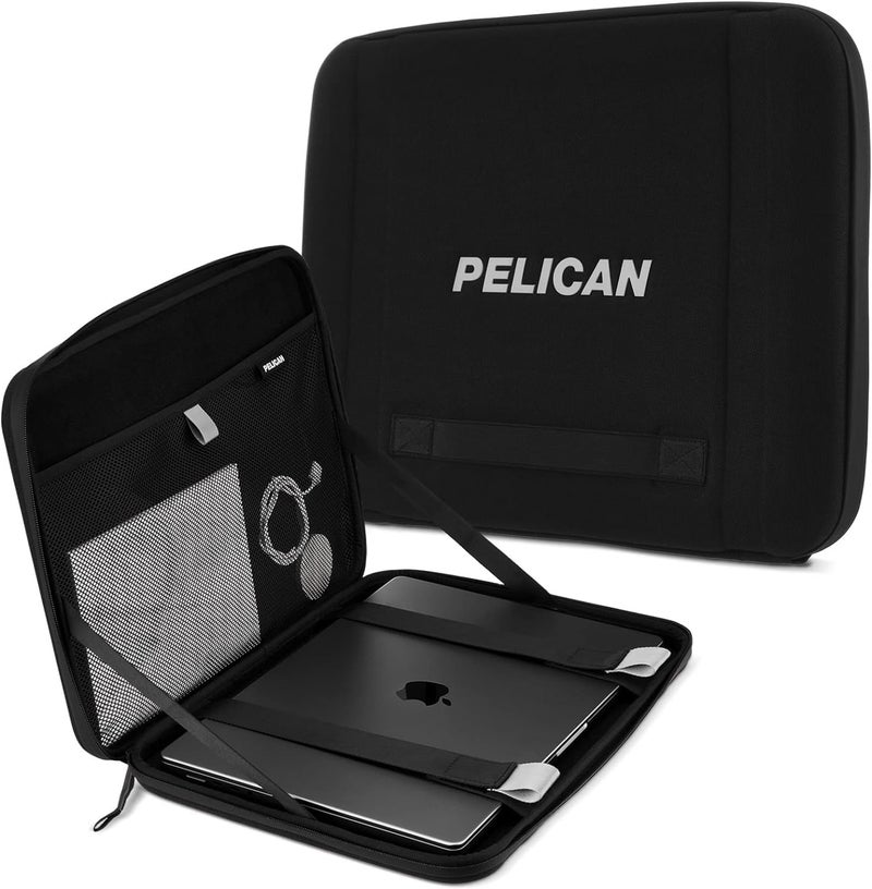 Pelican Adventurer - Laptop Bag/Case 14 Inch - [Elastic Carrying Handle] [Secure Zip Lock] Waterproof, Scratchproof and Heavy Duty Laptop Sleeve for All Laptops from 12 inches up to 14 inches - Black - Image 1