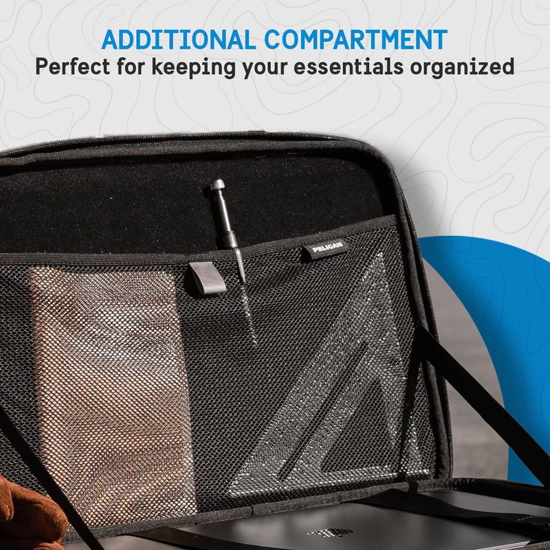 Pelican Adventurer - Laptop Bag/Case 14 Inch - [Elastic Carrying Handle] [Secure Zip Lock] Waterproof, Scratchproof and Heavy Duty Laptop Sleeve for All Laptops from 12 inches up to 14 inches - Black - Image 4